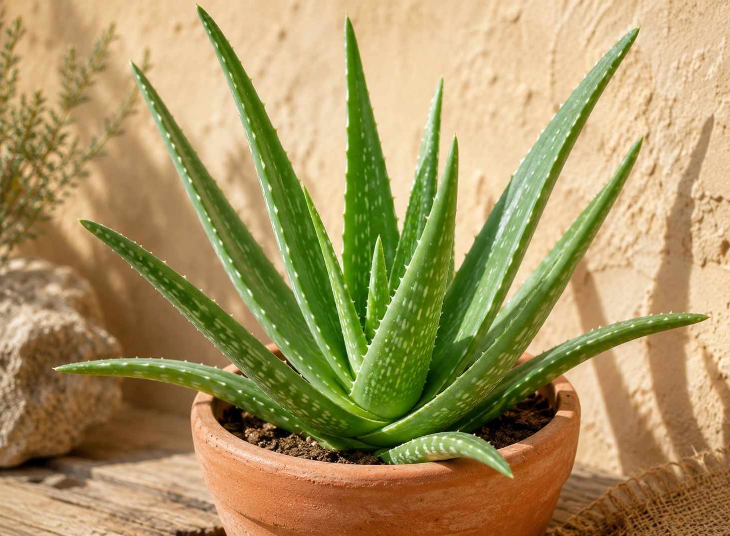 Aloe vera - air purifying plant with medicinal uses