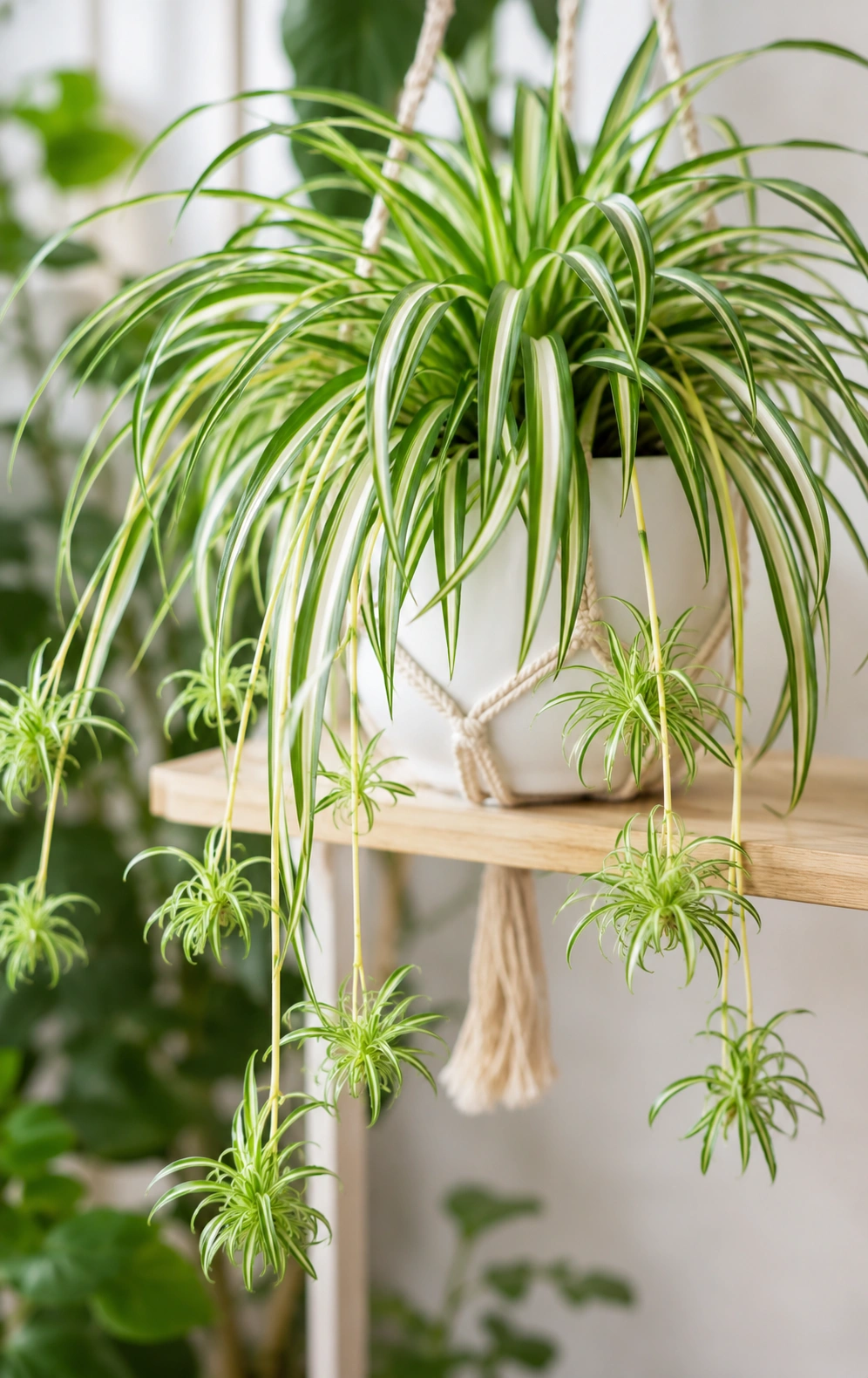 Spider plant - excellent air purifier for beginners